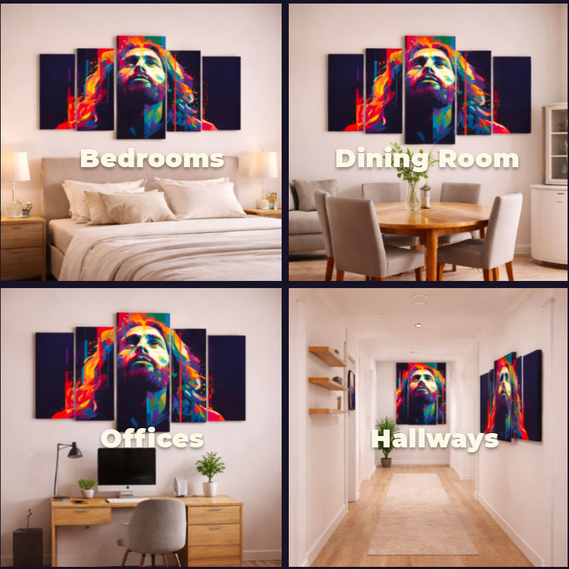 Divine Presence (5-Panel Wall Art)