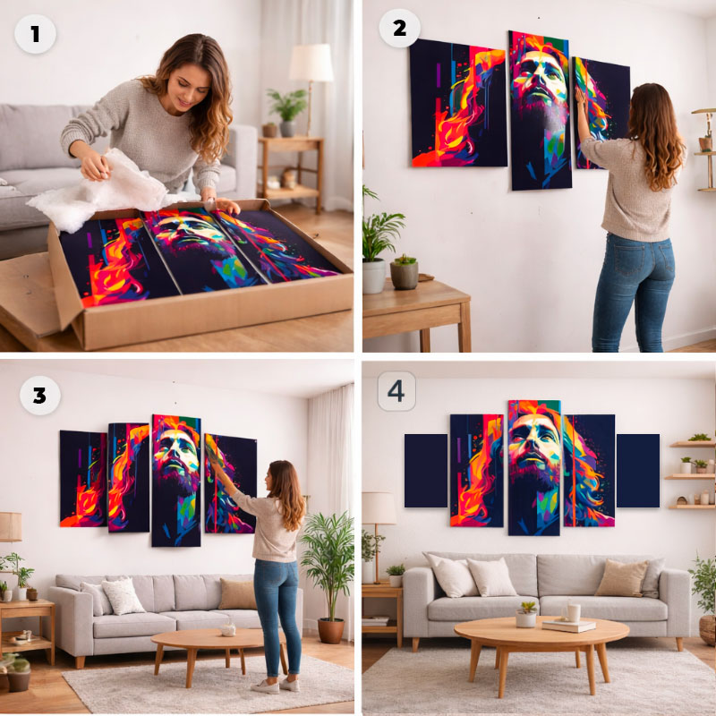 Divine Presence (5-Panel Wall Art)