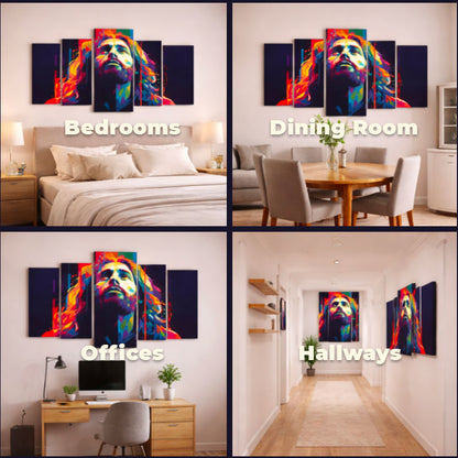 Divine Presence (5-Panel Wall Art)